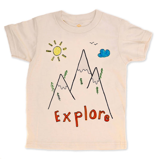 Explore - Kids Organic Tee/Long Sleeve: 2 Toddler / Tee