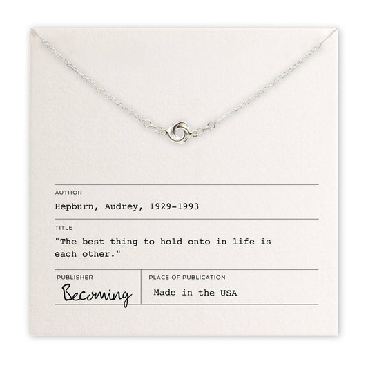 Love Knot Necklace | Sterling Silver