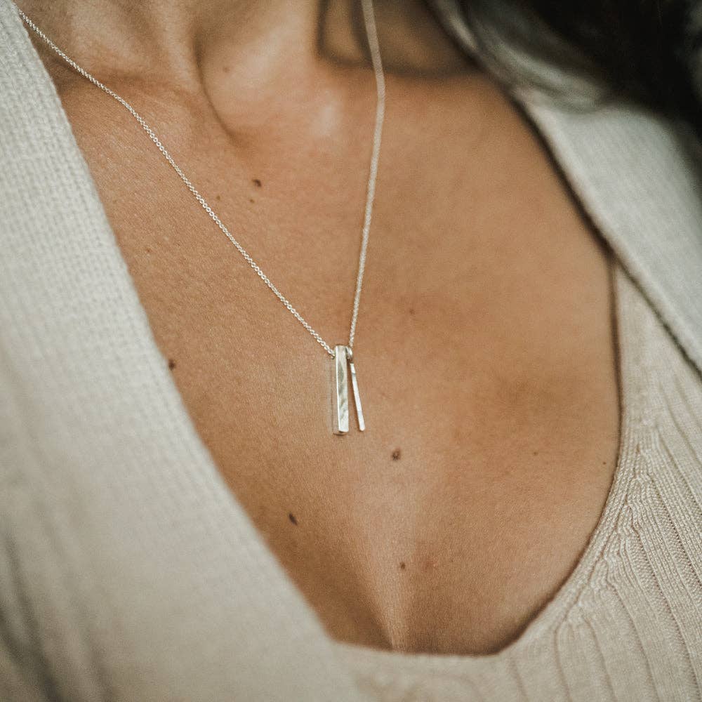 Through Thick & Thin Necklace | Silver + Gold Mixed