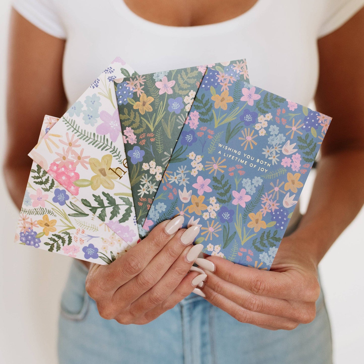 Wedding Floral Burst Greeting Card