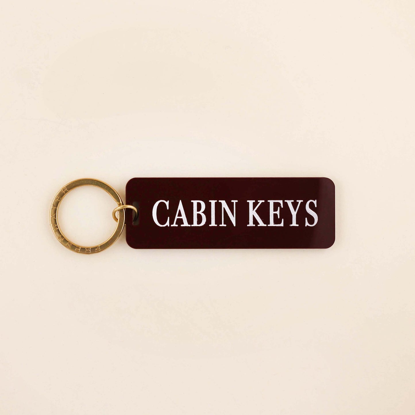 Cabin Keys Keychain with Hang Tag | Sage