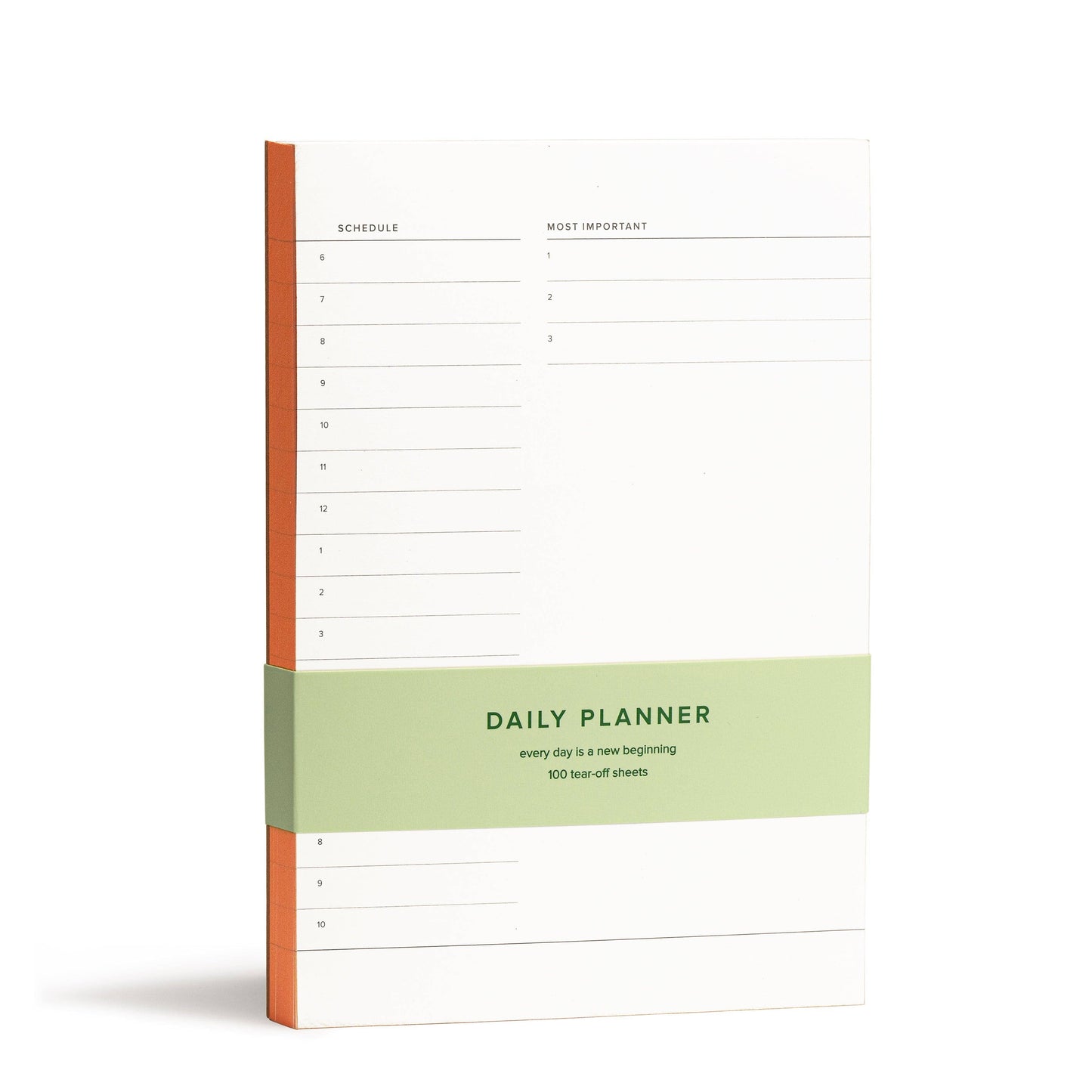 Daily Planner Pad: Gold