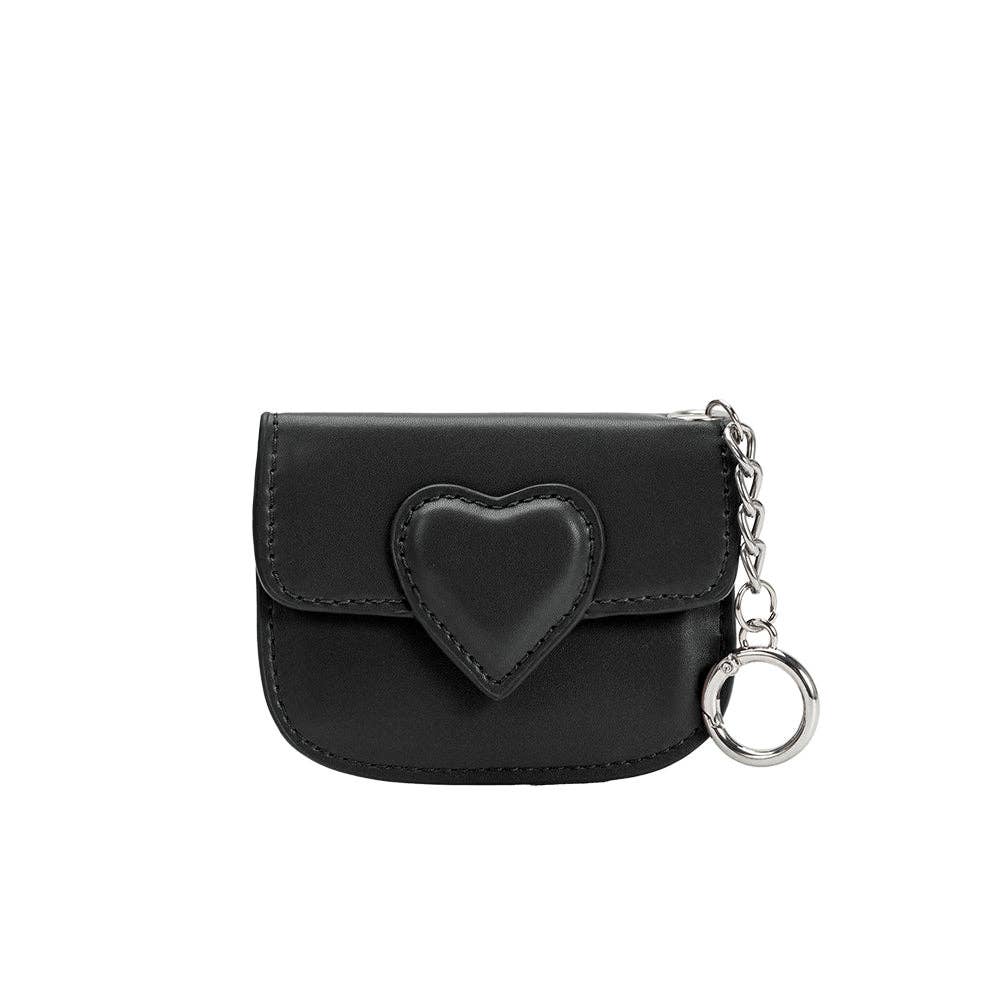 Lovell Black Vegan Leather Card Holder