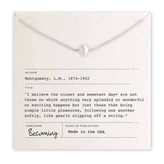Simple Pleasures Pearl Necklace | Gold Fill