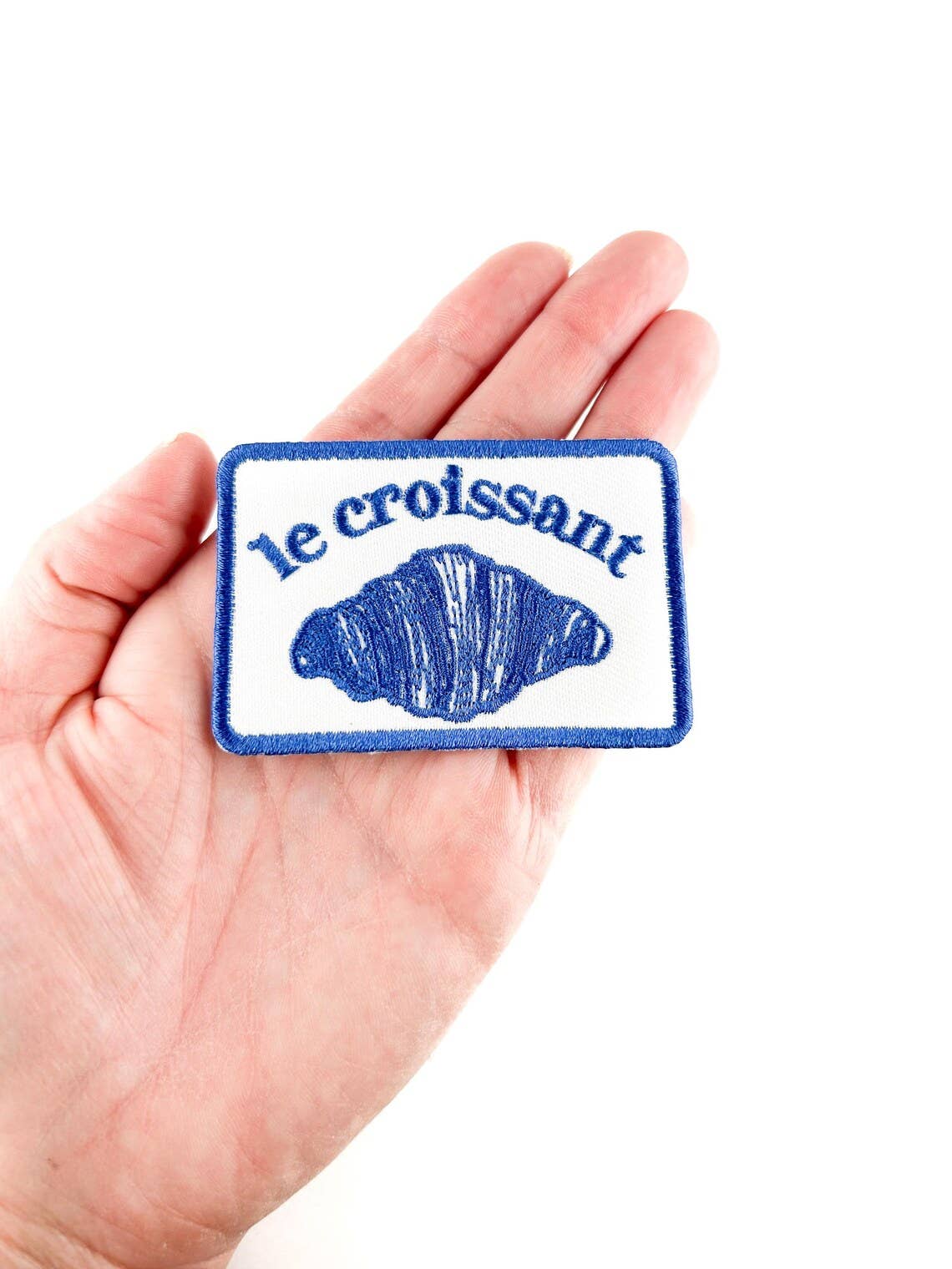 Le Croissant Embroidered Iron-On Patch