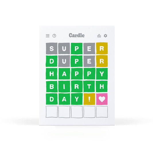 Birthday Cardle Card