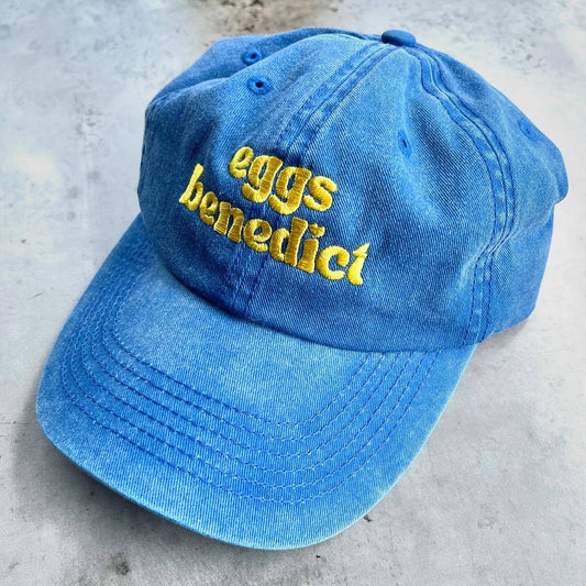 Eggs Benedict Dad hat baseball cap breakfast diner food