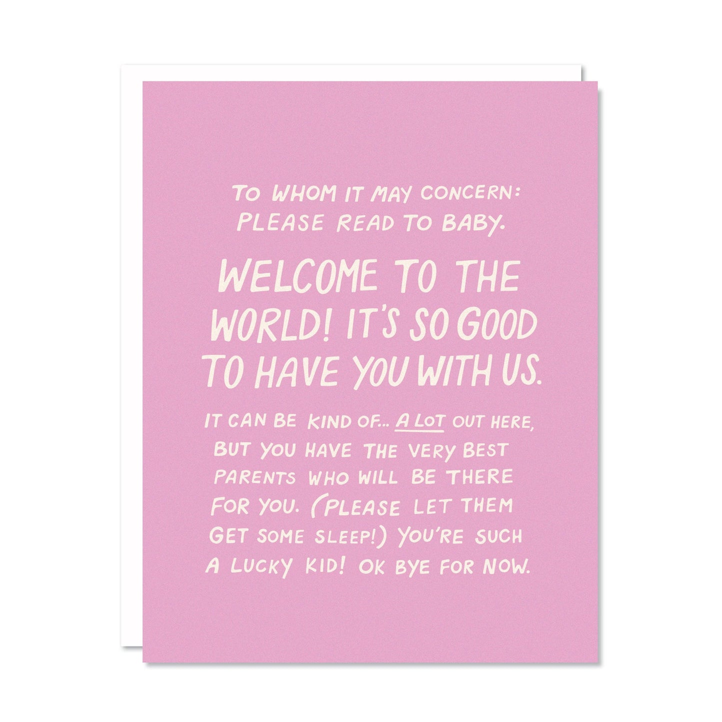 Welcome to the World Baby Card