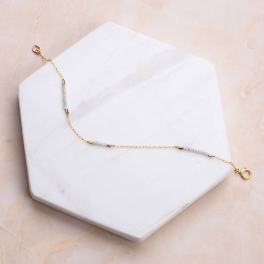 Day Moments Bracelet: Satin Gray / 6.5"