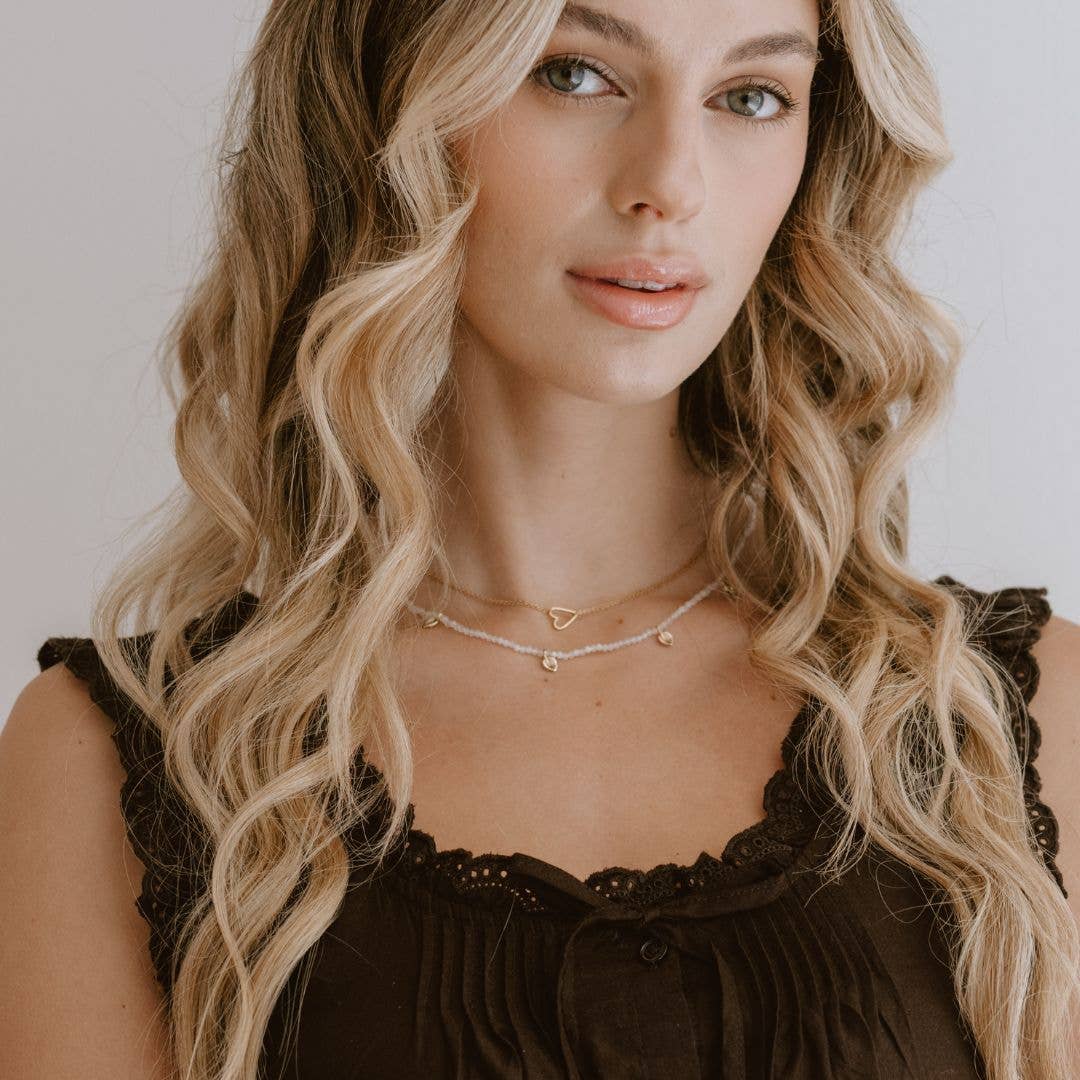 Stella Necklace: Gold / Labradorite