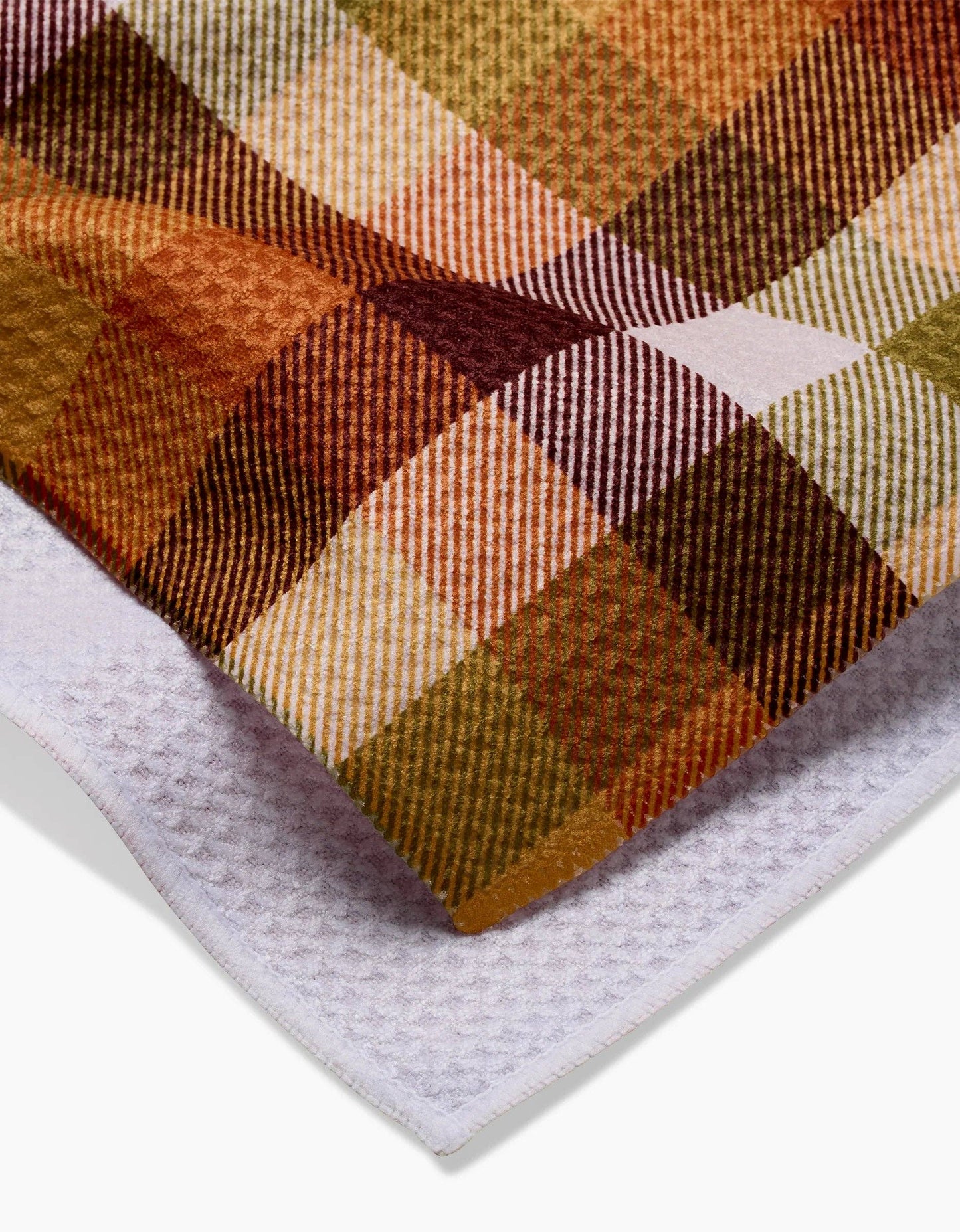 Rustic Autumn Plaid Tea Towel