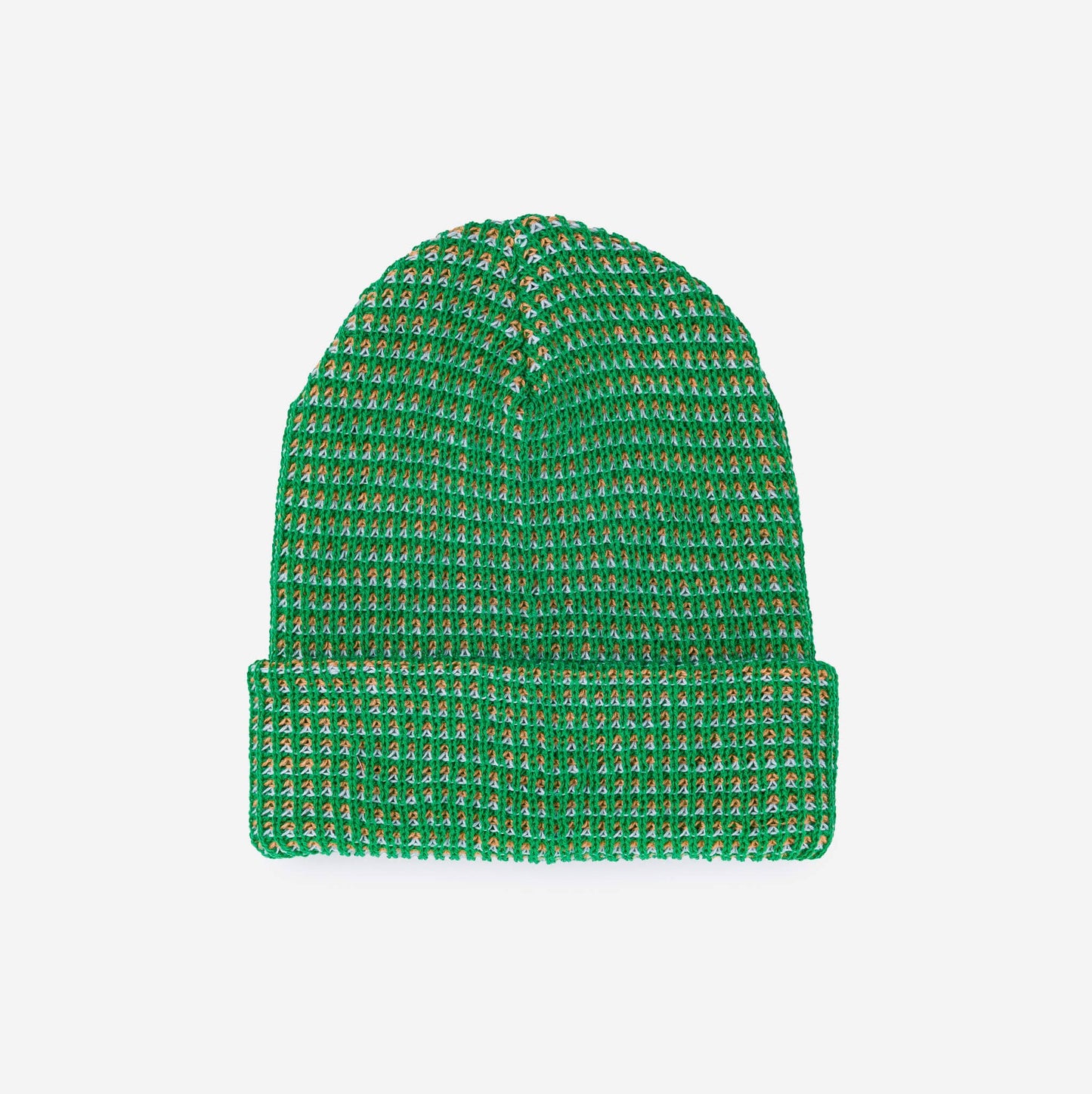 Simple Grid Knit Beanie | Wine Red