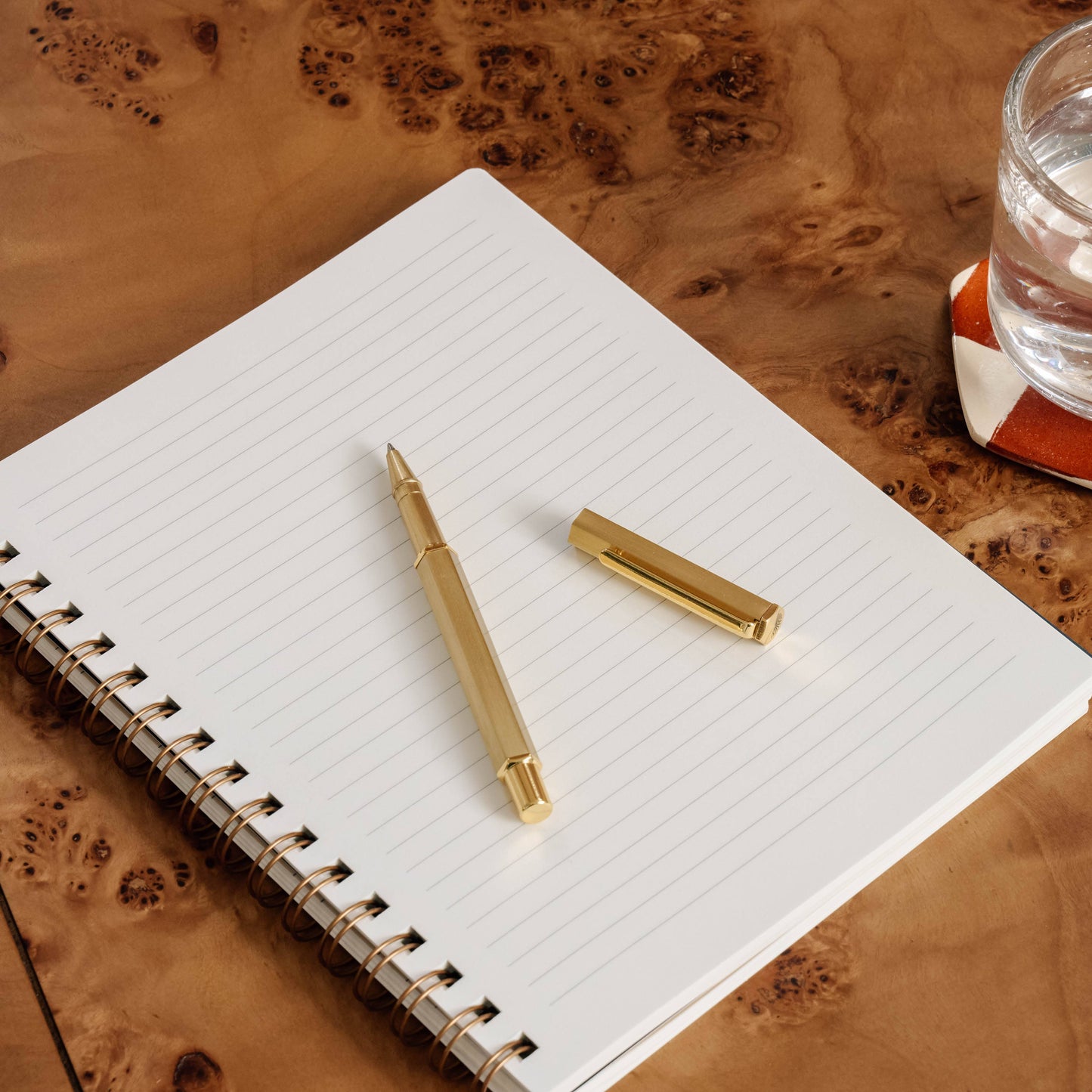 Classic Rollerball Pen with Pen Clip: Gold
