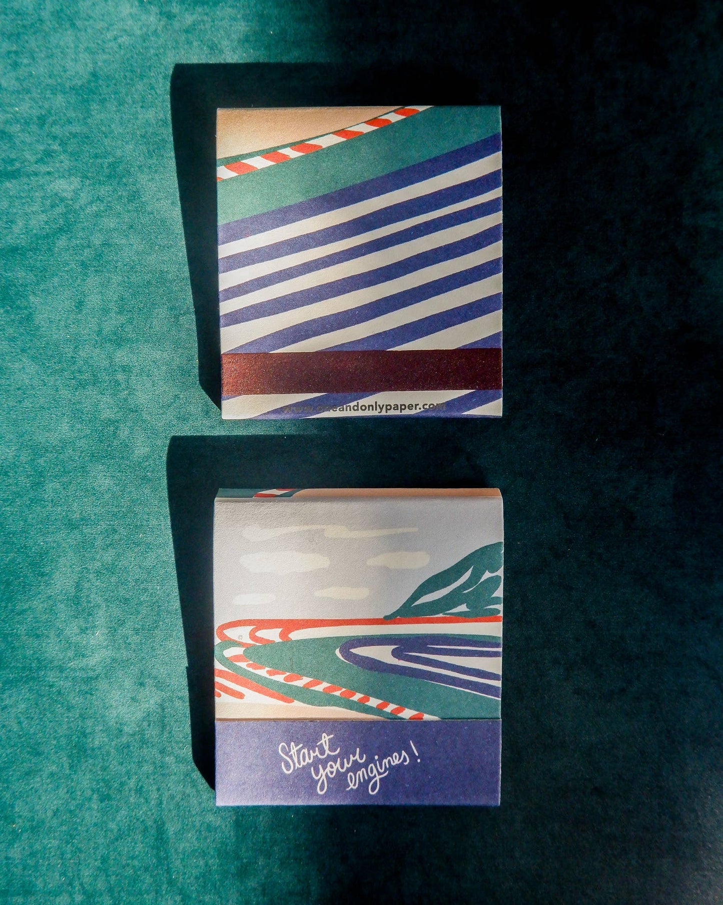 Race Car Printed Matchbooks