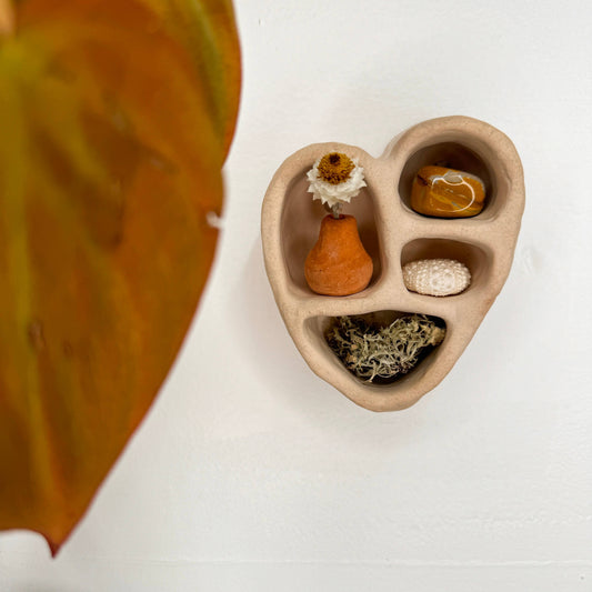 Mini Cement Heart of Inspiration | Sand