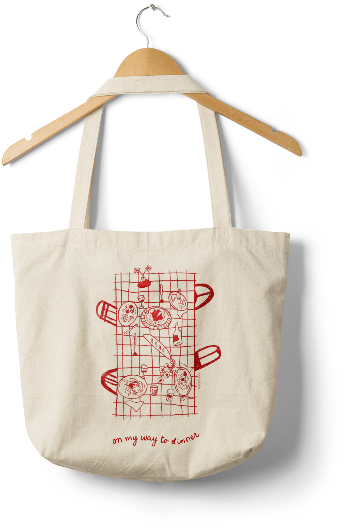 Dinner Party Canvas Tote Bag 