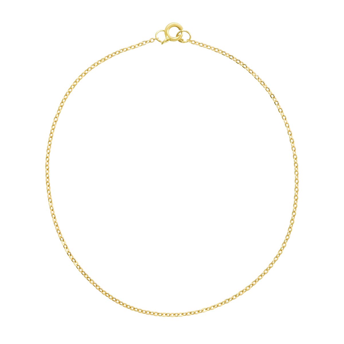 14k Solid Gold Thin Link Bracelet