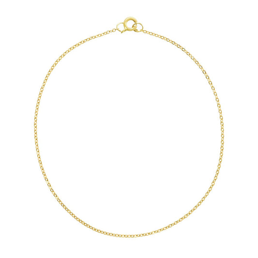 14k Solid Gold Thin Link Bracelet
