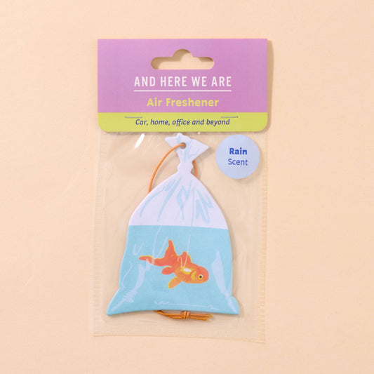 Car Air Freshener | Goldfish in a Bag Rain Scent