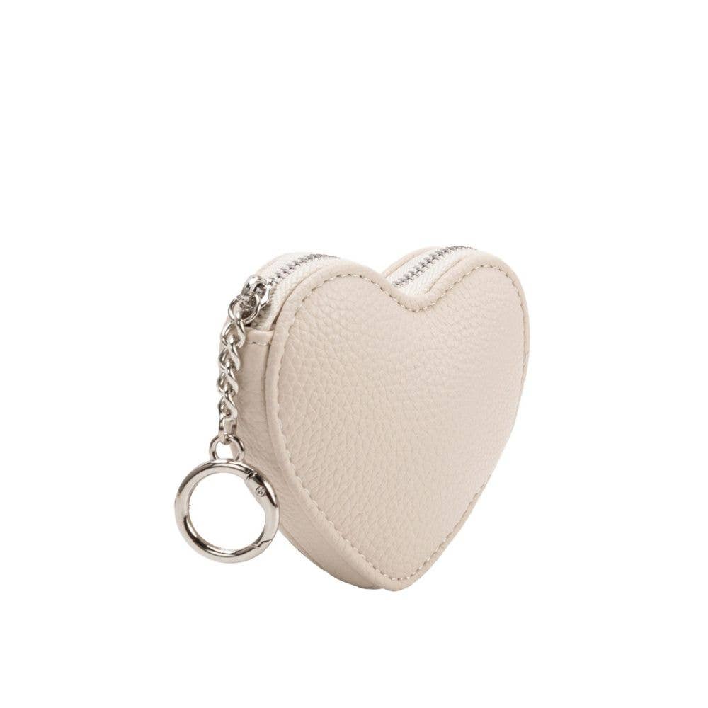 Puffy Heart Ivory Bag Charm