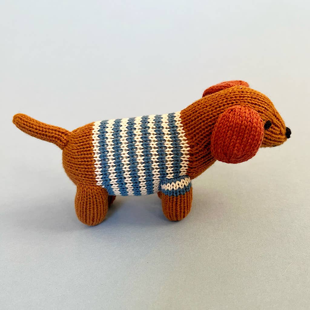 Dog Baby Rattle | Blue