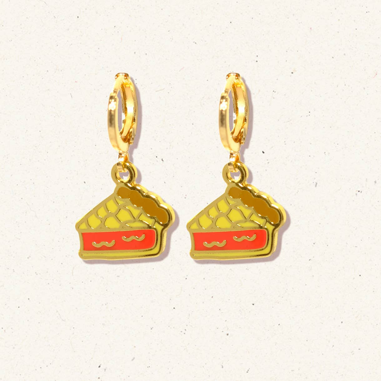 Twin Peaks Cherry Pie Huggie Hoop Earrings | Gold