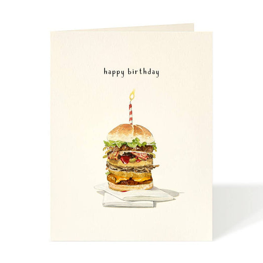 Hamburger Birthday Greeting Card