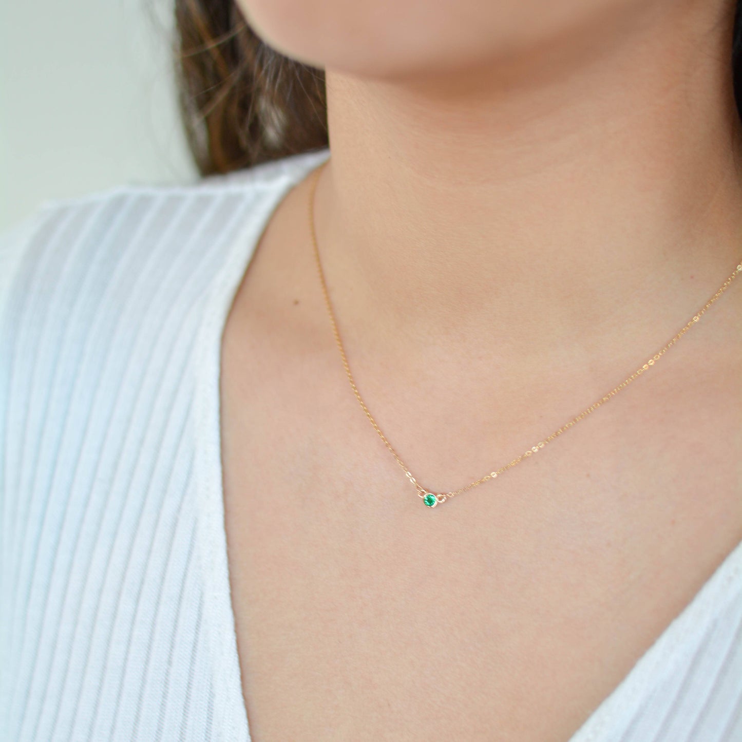 Feast Moon Emerald Necklace