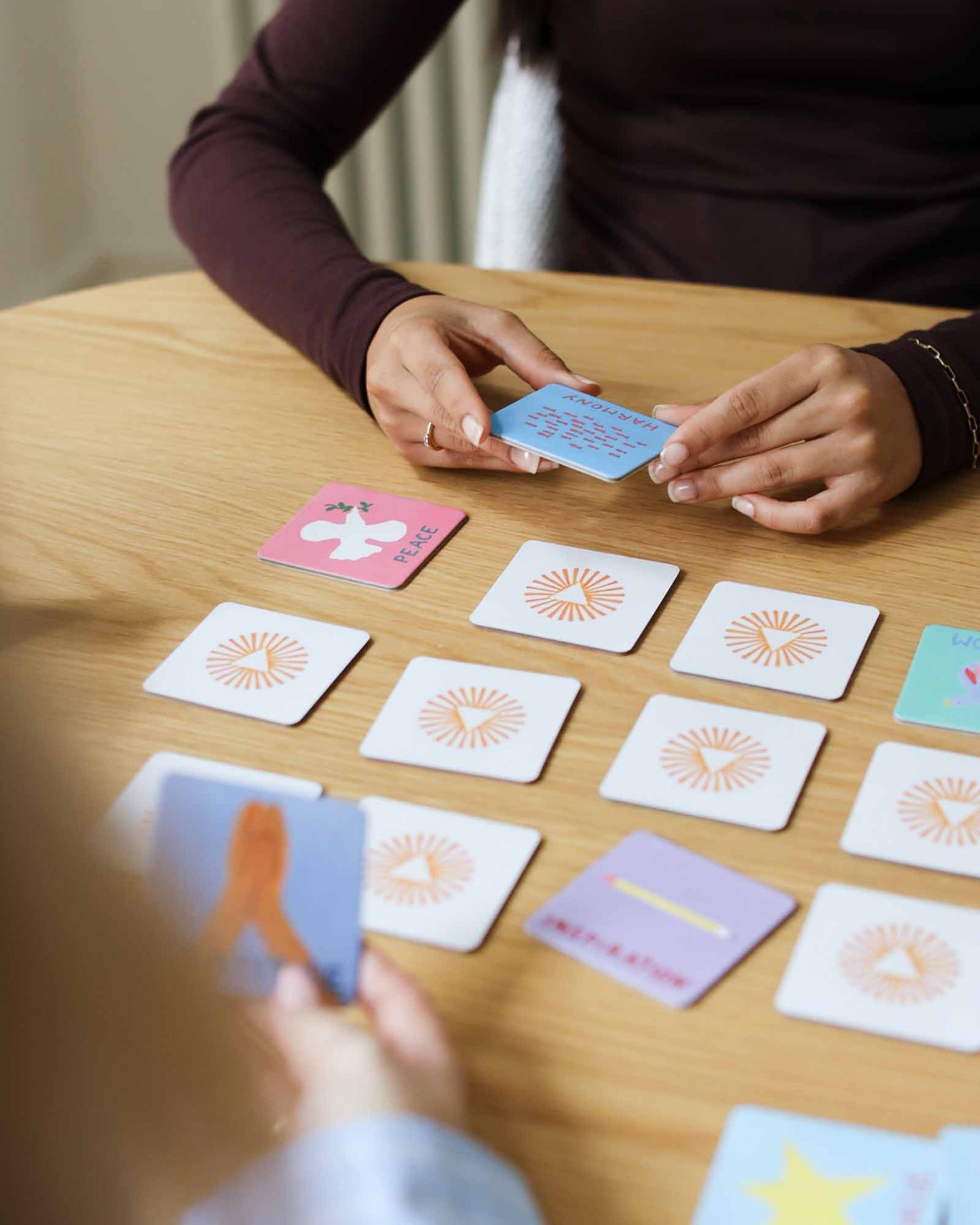 Mindful Memory Game Matching Pairs and Words for Kids