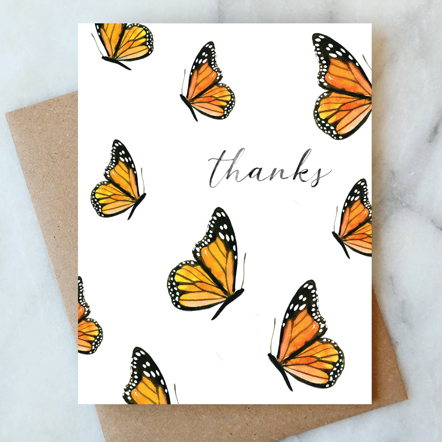 Butterfly Thanks Thank You Card