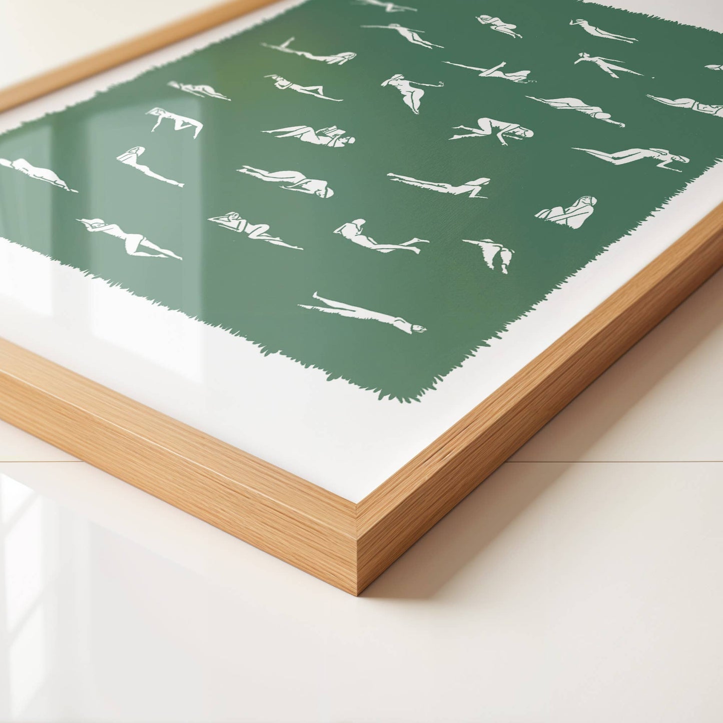 "Ways To Lay In The Grass" Wall Art Print: Medium