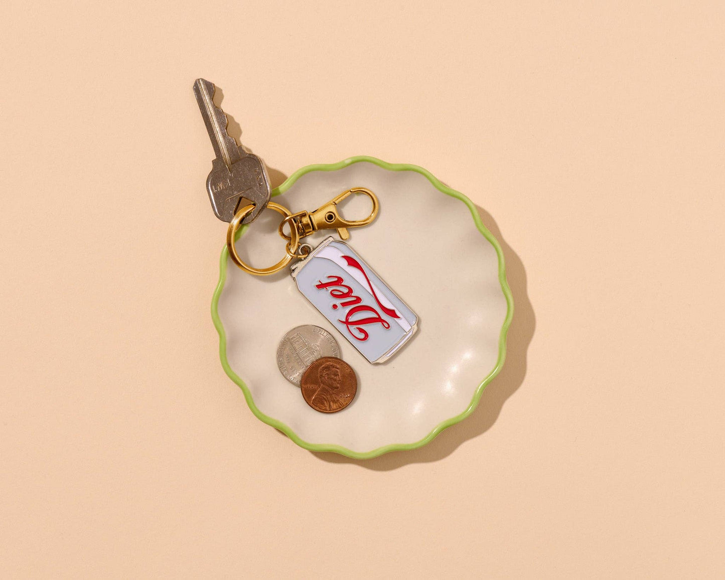 Diet Soda Enamel Keychain & Bag Charm