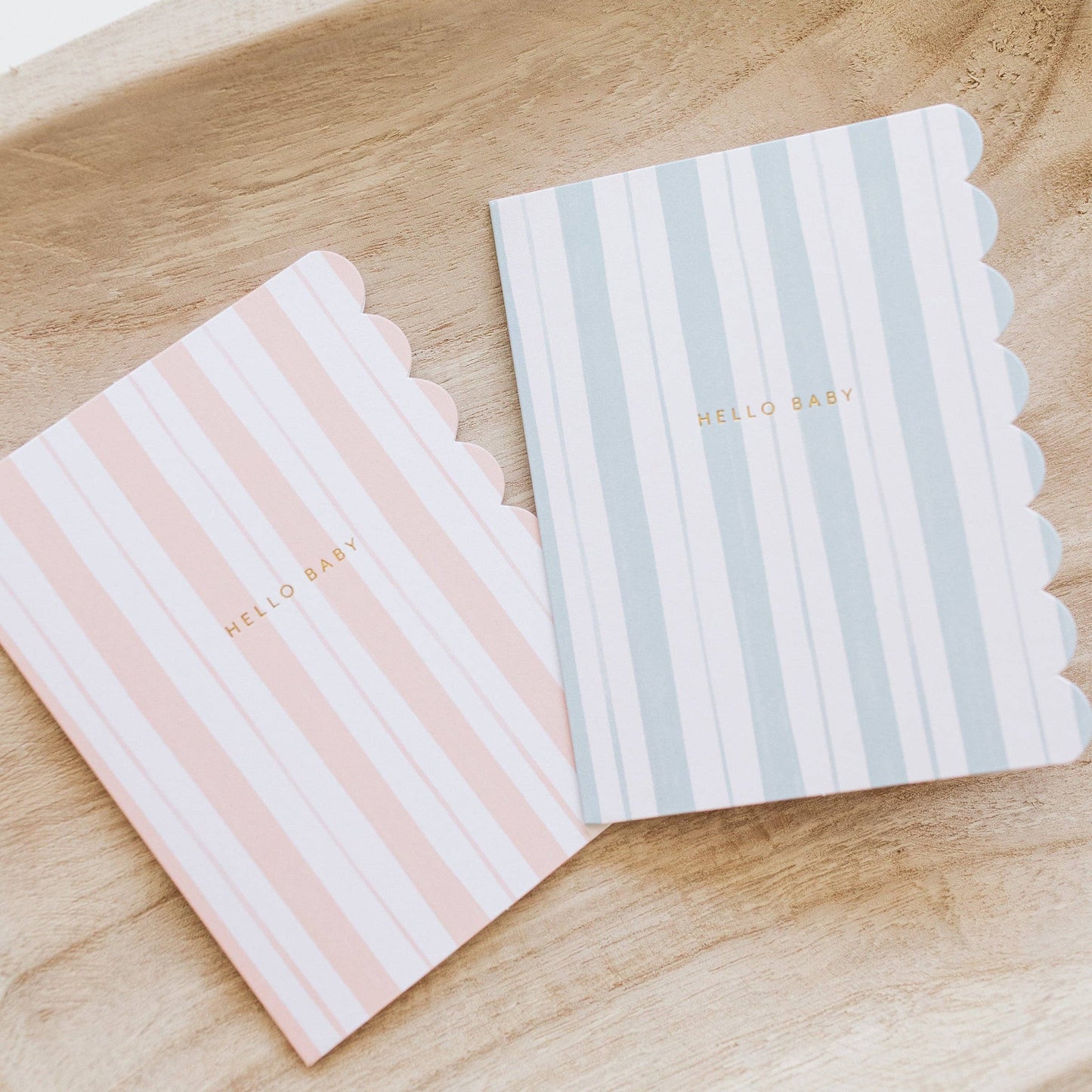 Baby Stripes Pink Greeting Card