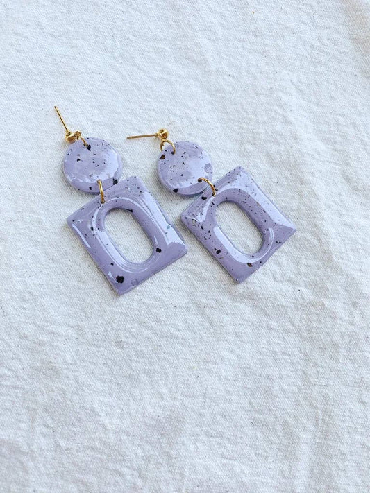 Speckled Veda Earrings | Speckled Lavender