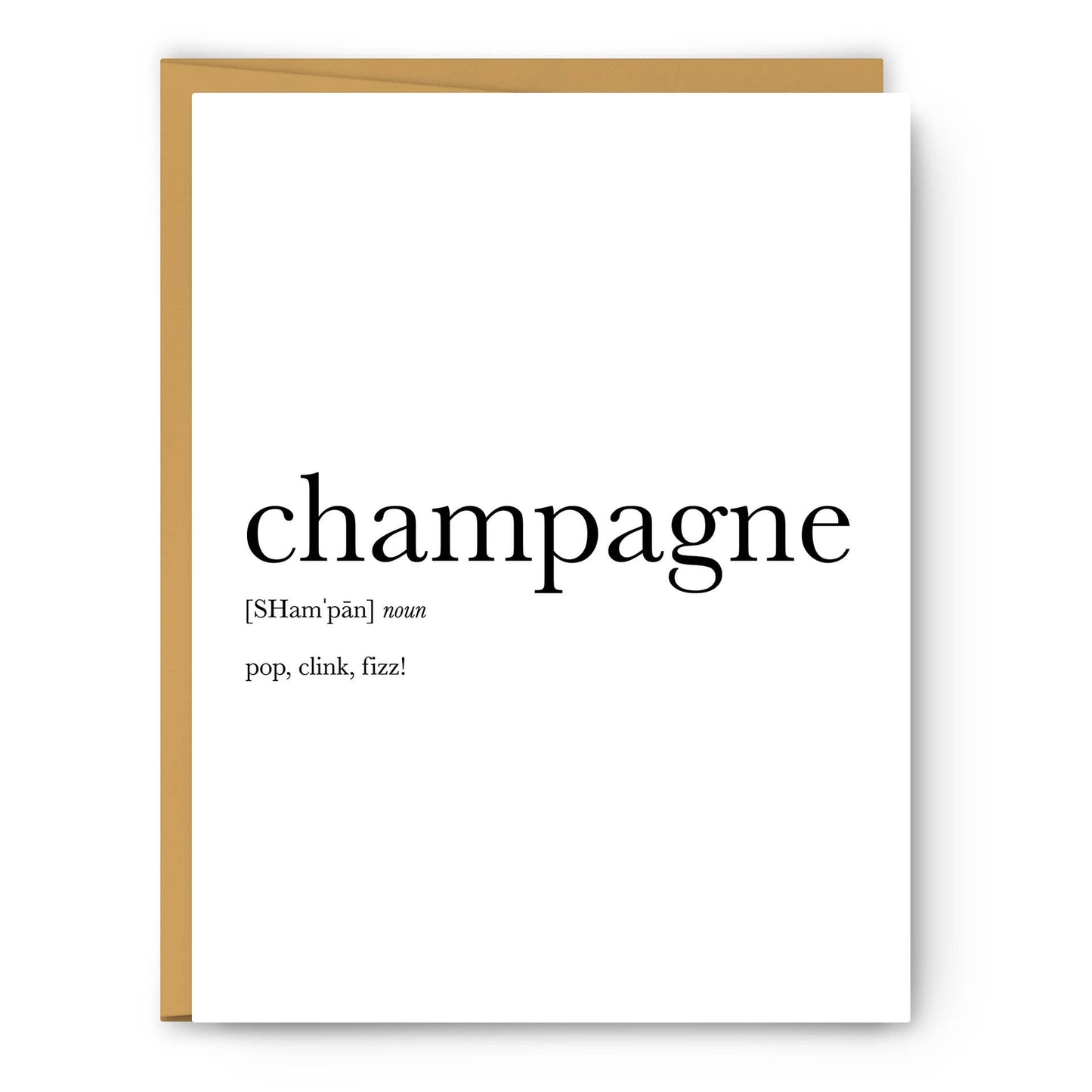 Champagne Definition - Everyday Card