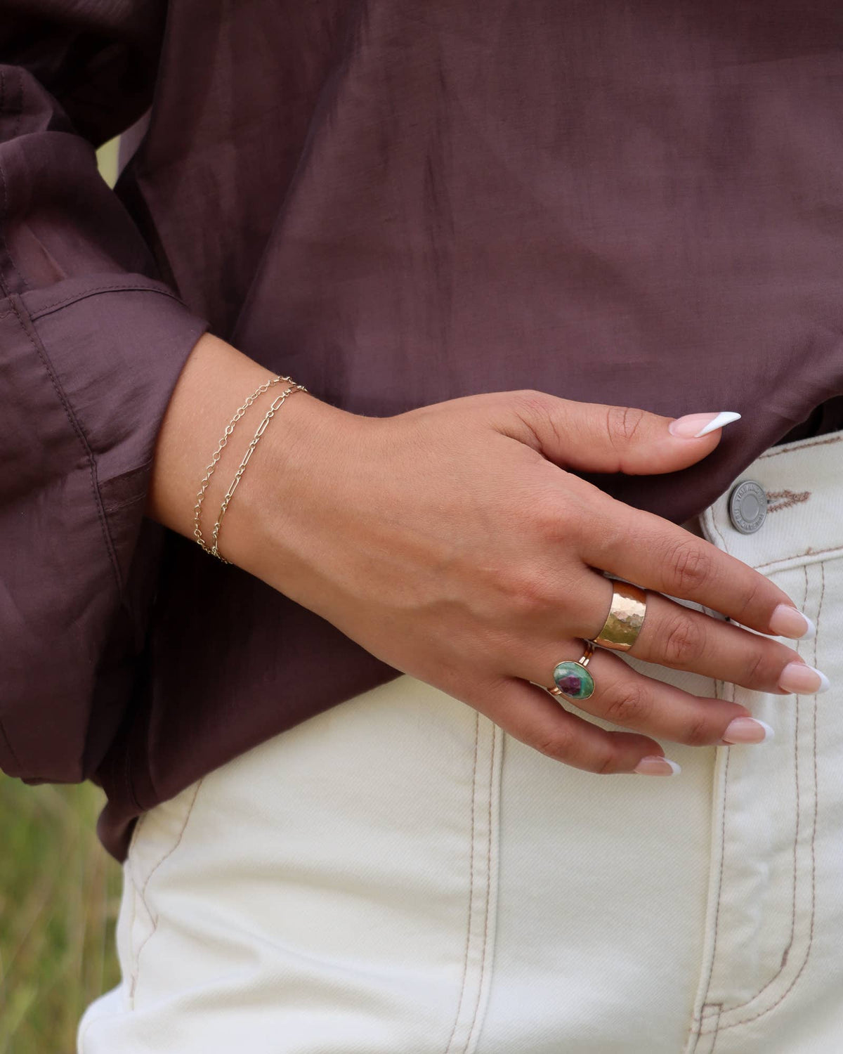Lumen Bracelet | Everyday | Stacking | Fall: 14k Gold Fill / 6.5"