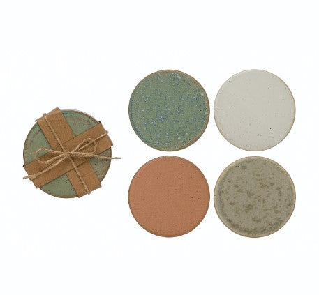 Stoneware Coasters Set of 4