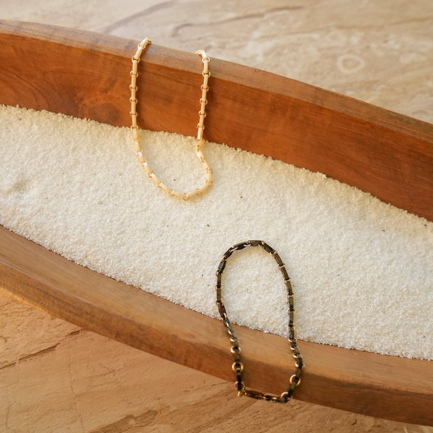 Grace Bracelet: Peach Luster / 6"