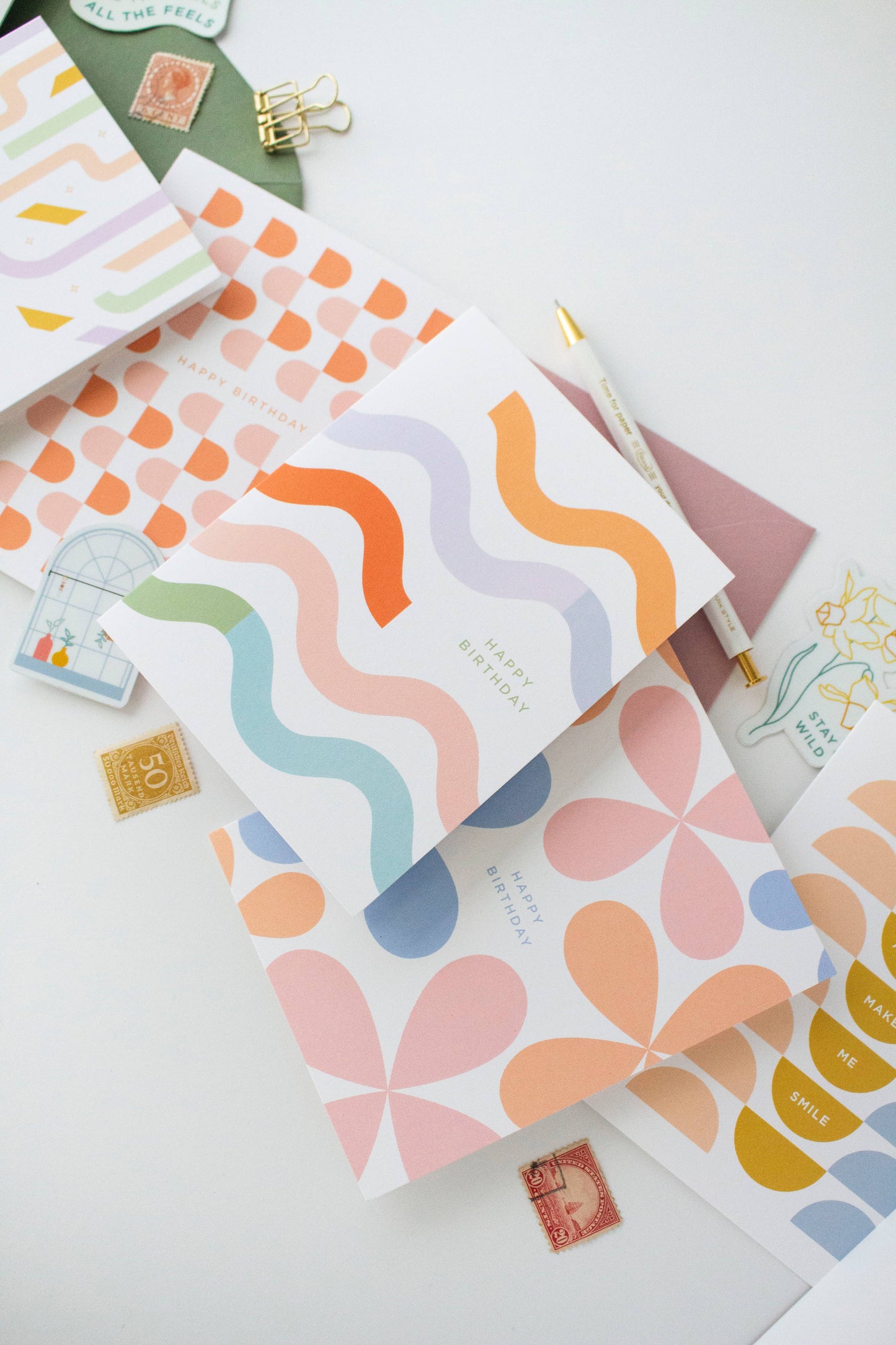 Abstract Flower | Birthday Greeting Card