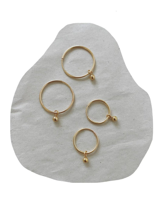 Sphere Hoops | 14K Gold Filled