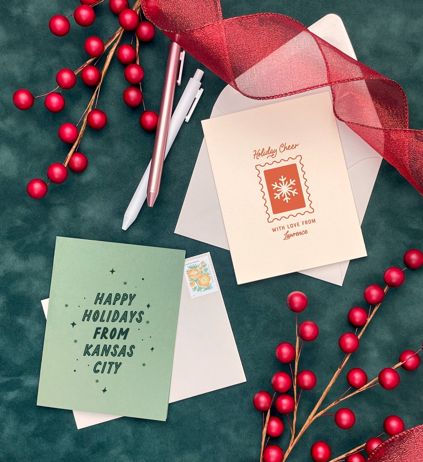 La Mesa Holiday Cheer Stamp Greeting Card | Box of 6