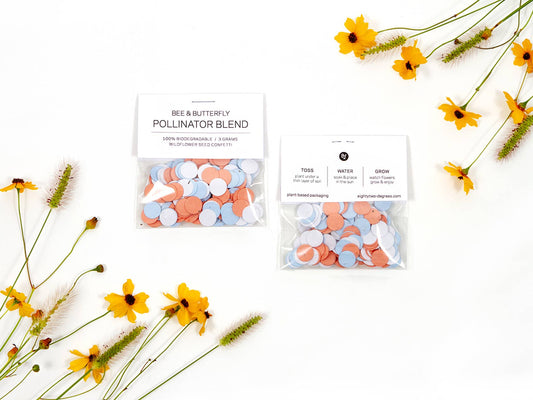 Wildflower Seed Confetti - Frost/Coral/Powder