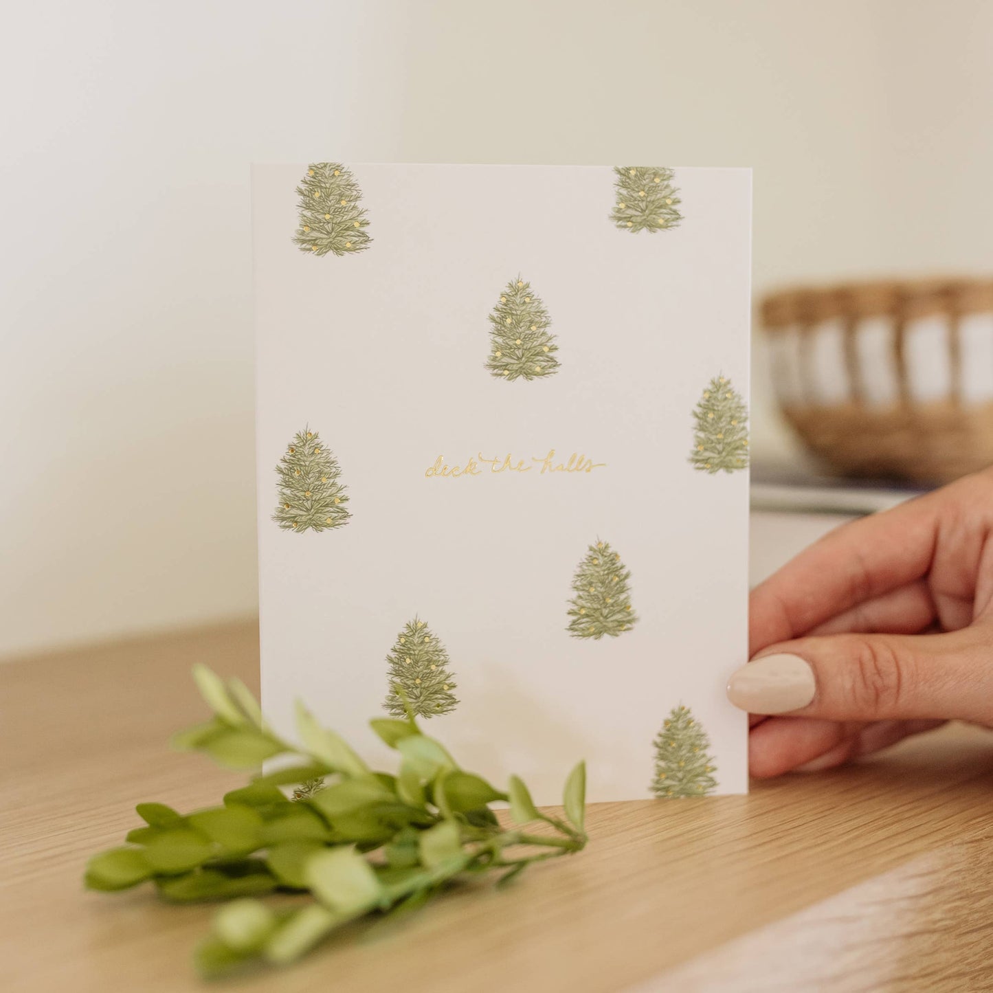 Deck The Halls Trees Card