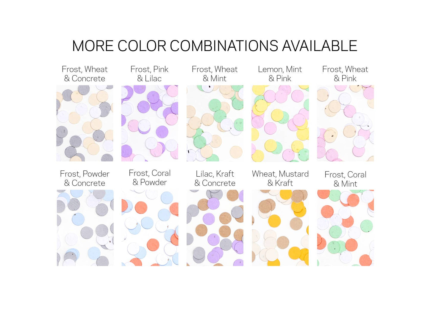 Wildflower Seed Confetti - Lilac/Kraft/Concrete