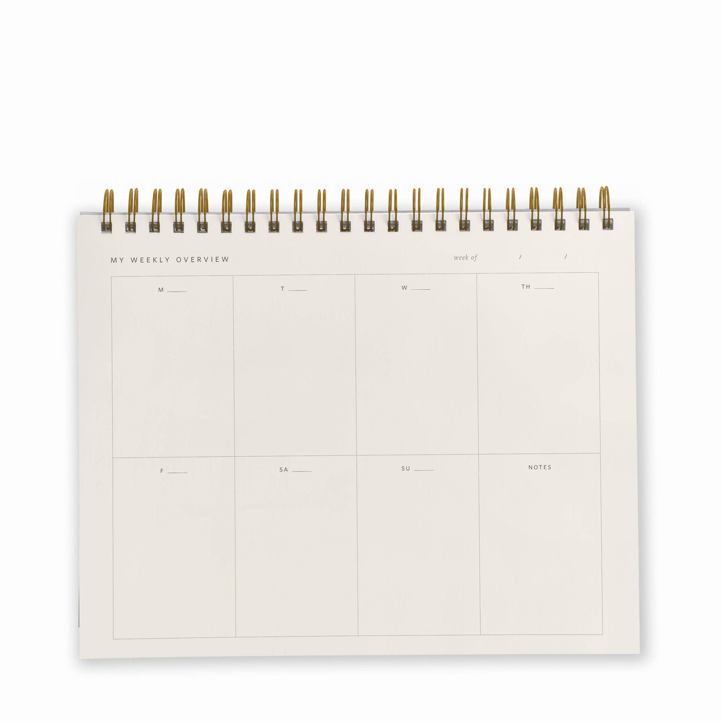 Weekly Overview Planner | Assorted Colors: Charcoal