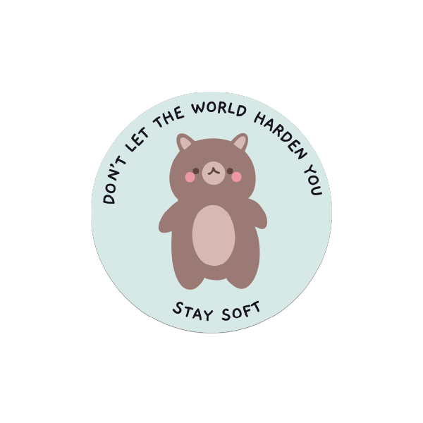 Stay Soft Vinyl Sticker
