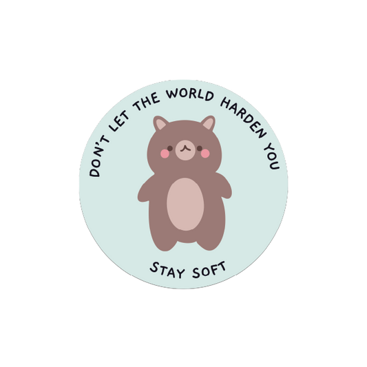 Stay Soft Vinyl Sticker