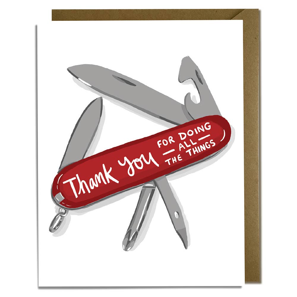 Doing All the Things - Thank You Card