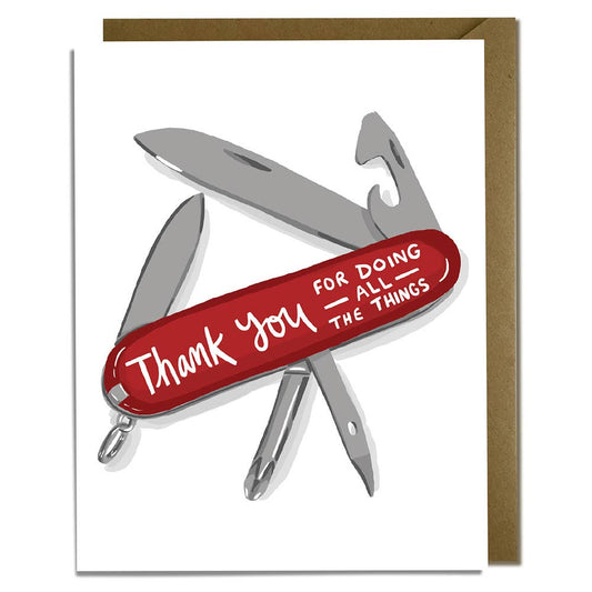 Doing All the Things - Thank You Card