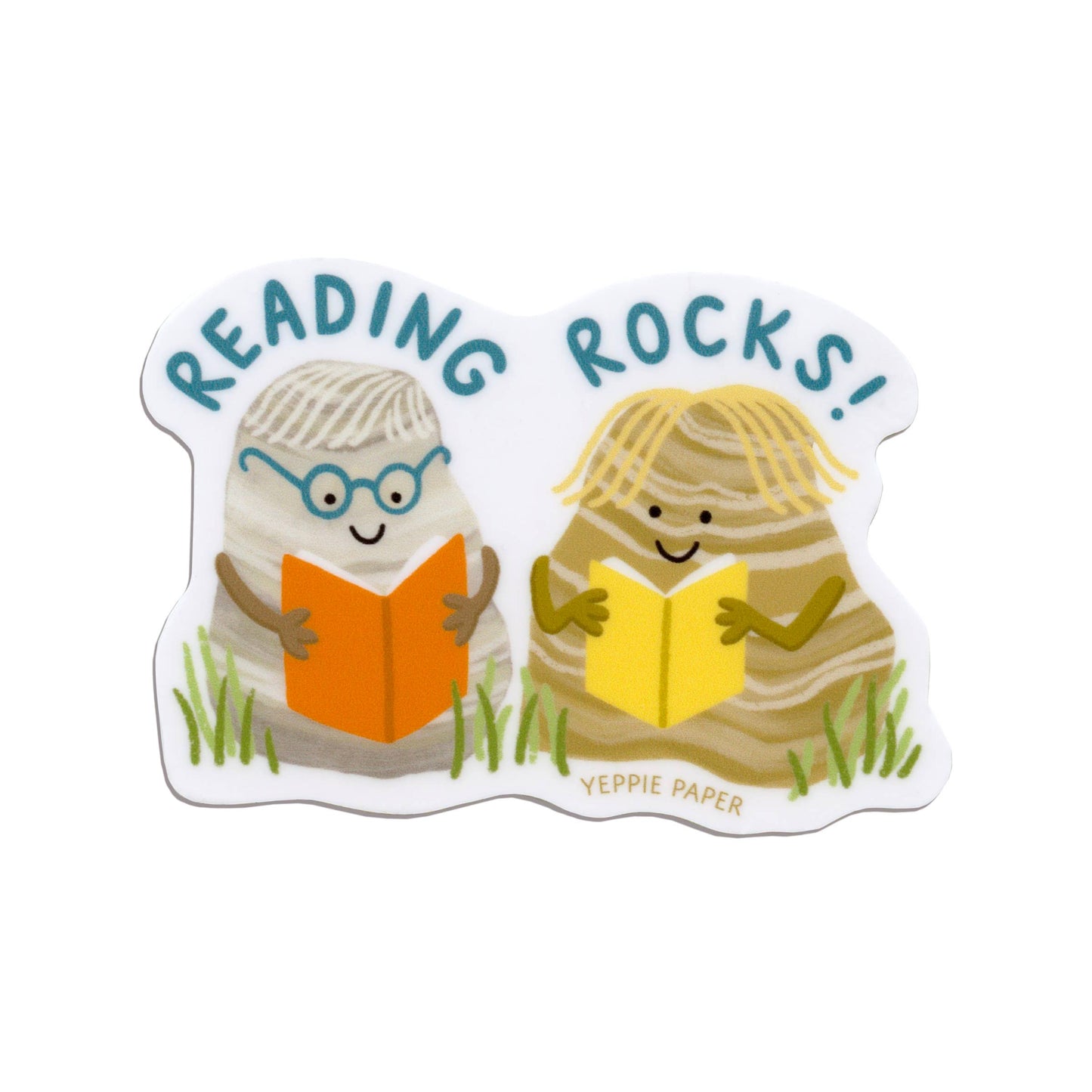 Reading Rocks Book Lover Sticker